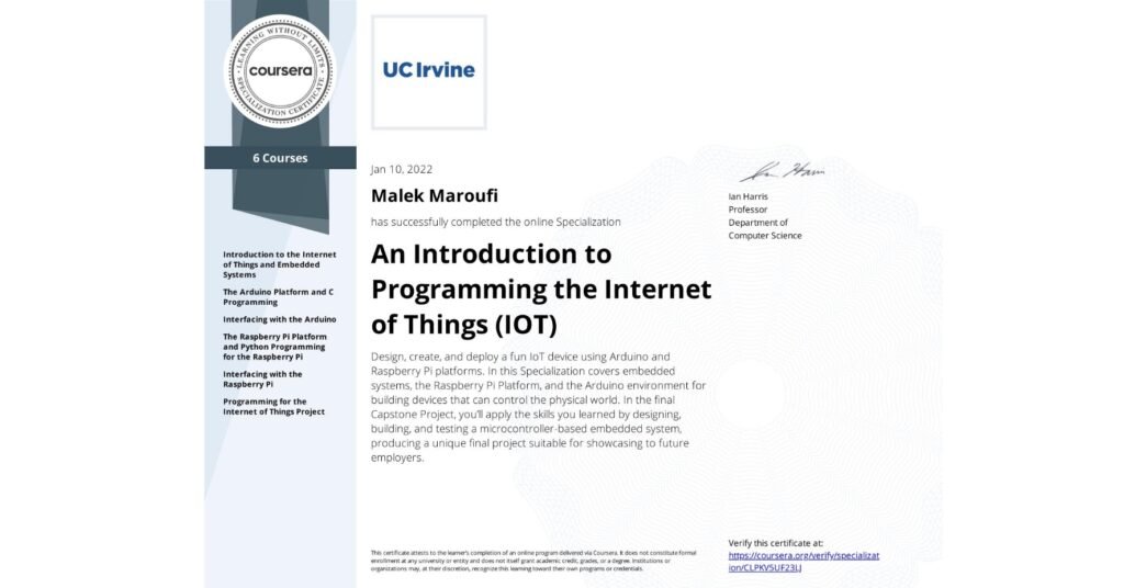 An lntroduction toProgramming the lnternetof Things (IOT)