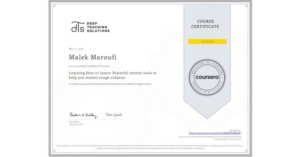Learning How to Learn: Powerful mental tools to help you master tough subjects